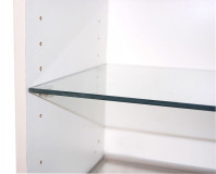 Stikla plaukts sienas skapim 366*128 mm, Stikla plaukti
