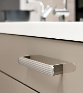 Fluted 128 mm, Furniture handles