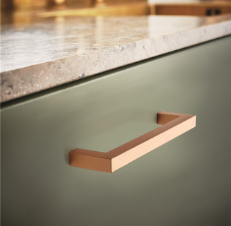 Square 10 Alu 128 mm, Furniture handles