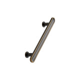 Chateau 180 mm Antique brown, White furniture handles